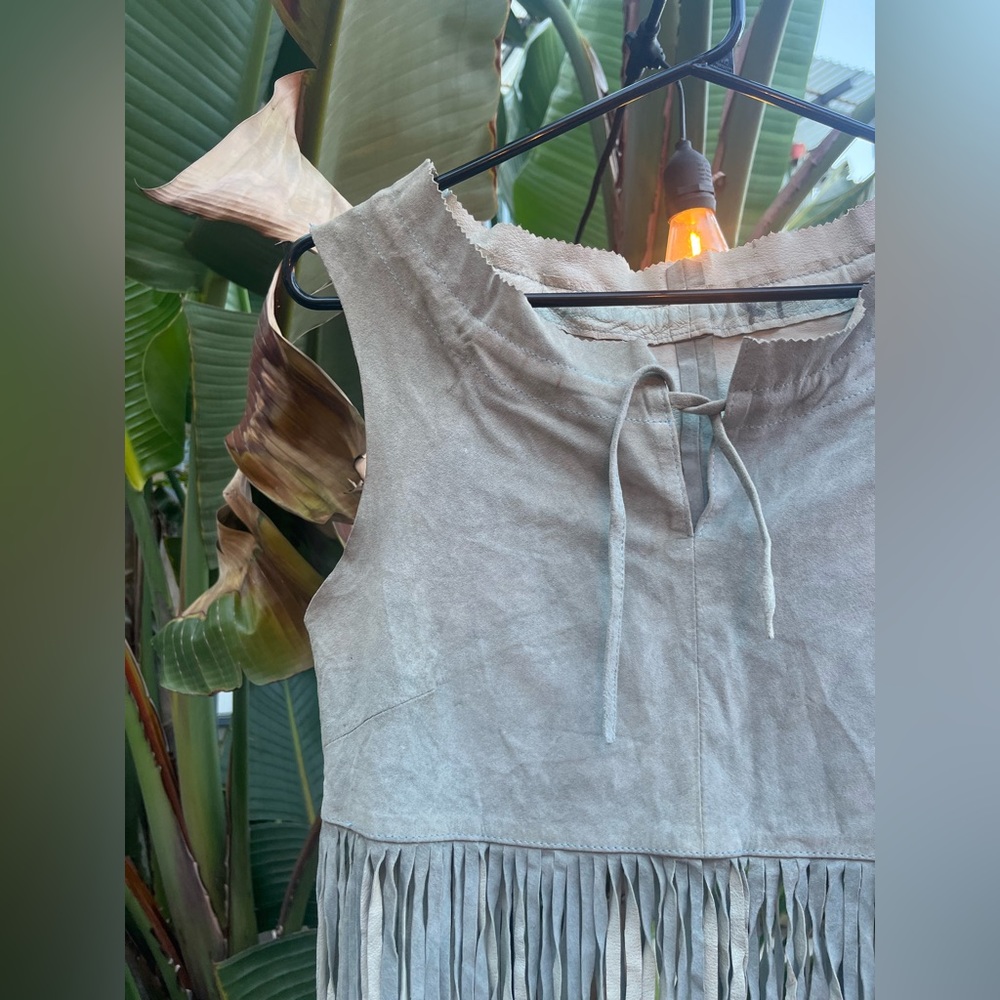 Vintage Hand Stitched Leather Shirt / Vest!